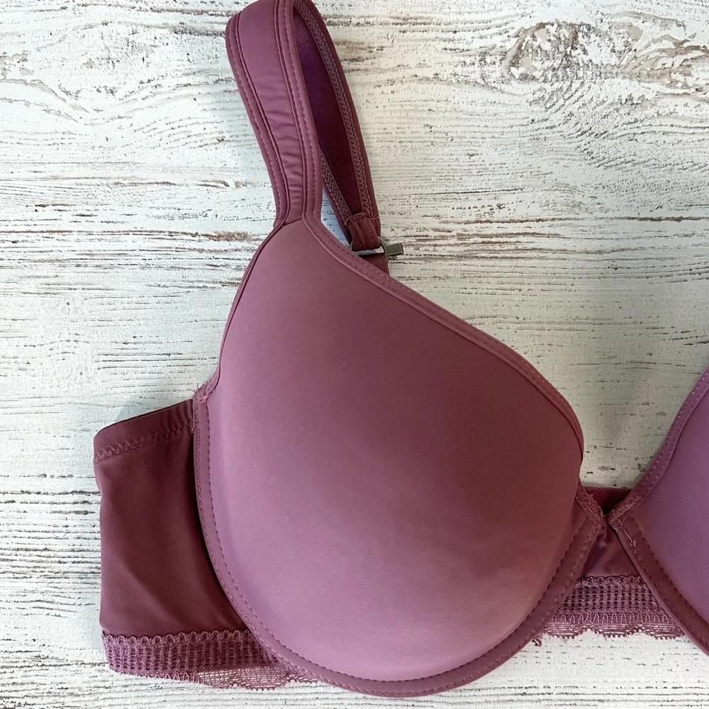 LUCKY BRAND Wide Strap Underwire Bra 42C Mauve